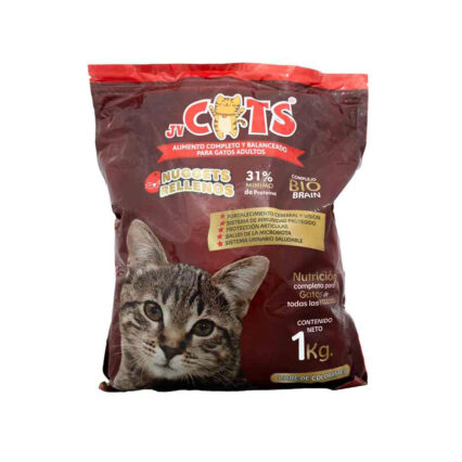 Jv Cats Nuggets Rellenos de Pollo Gatos Adultos 1 Kg