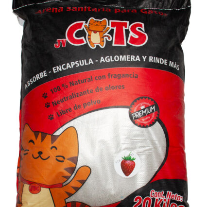 Arena JVCats Aroma Fresa 20 Kilos
